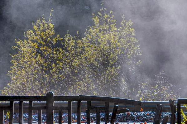 brume montant du Var en hiver